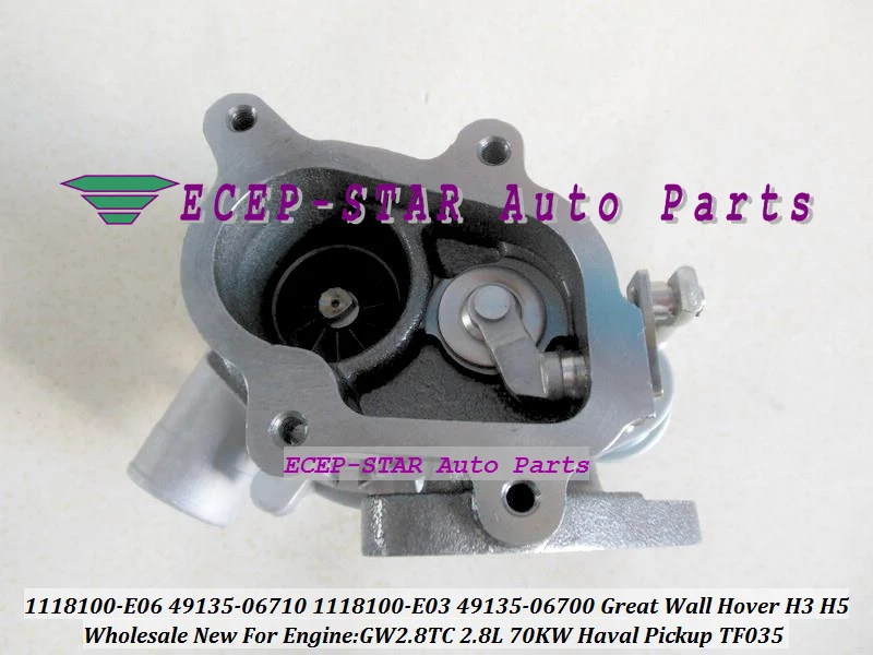 TF035HM 49135 06710 1118100E06 1118100 E06 4913506710 Turbo для пикапа Great Wall Hover H3 H5 Haval 2 8 T GW2.8T 2.8L|turbo turbo