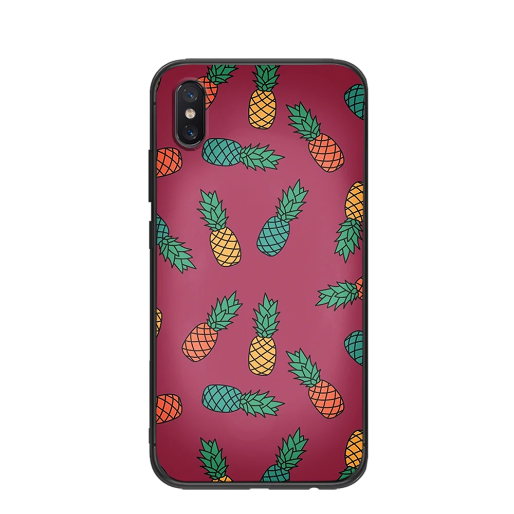 Красивый мягкий ТПУ чехол с рисунком ананаса для Xiaomi Redmi Mi6 8 9 A1 A2 F1 Plus 5/5 M8 Lite