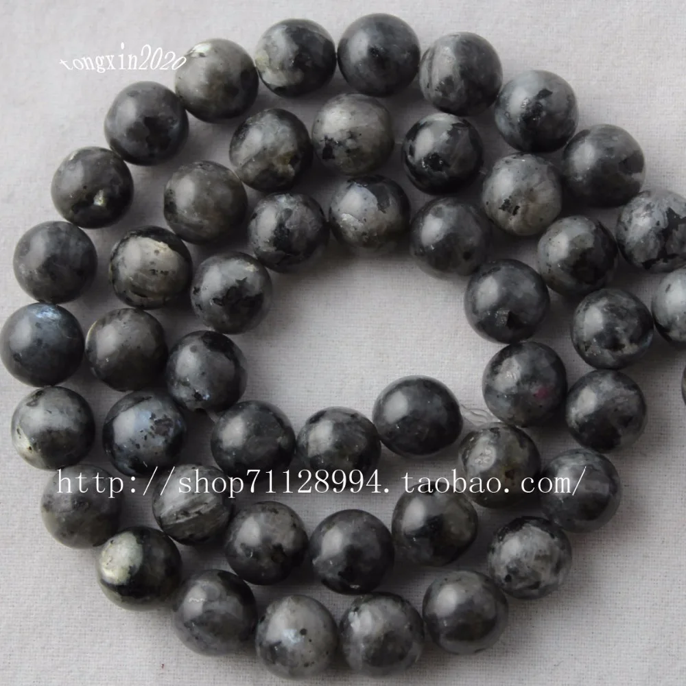 Черные бусины из Лабрадорита граненые круглые 8 мм Полная прядь около 46 отверстие