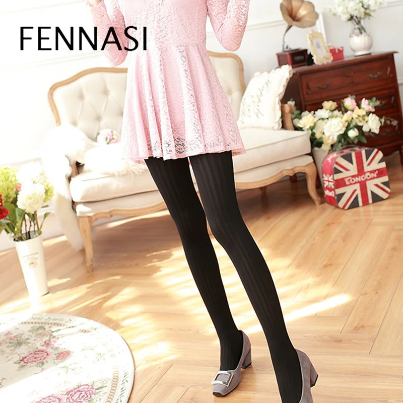 FENNASI Nylons женские сексуальные колготки липкие размера плюс модные телесный