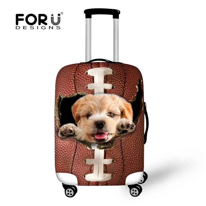W3831 FORUDESIGNS/Африканский принт для девочек, Толстый эластичный багажный Защитный чехол на молнии для 18-32 дюймов, чемодан, аксессуары для путешествий - Цвет: W3831