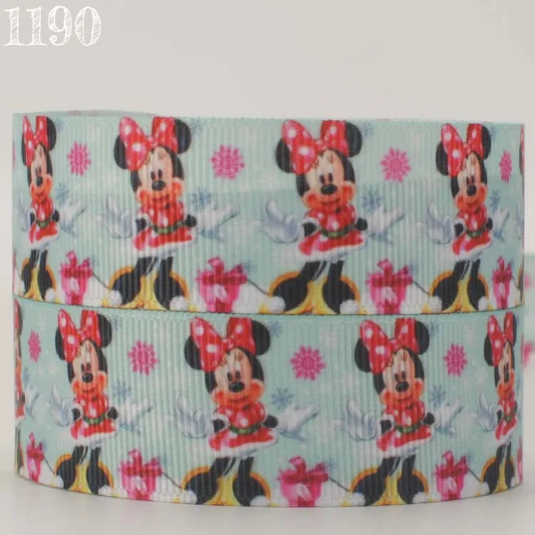 1 &quot25 мм мультяшная корсажная лента с рисунком Микки Мауса Бесплатная доставка |