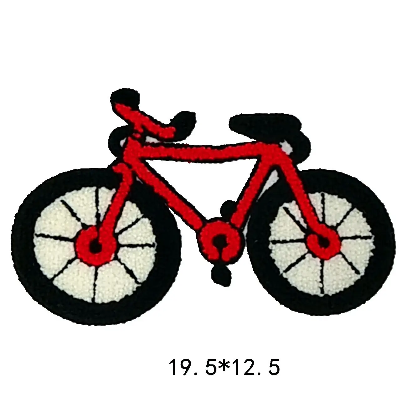 

Bike Patch Embroidered Patches Sew on Patches for Clothes stickers applique fabric application for clothes 2018 Decoration 2pcs