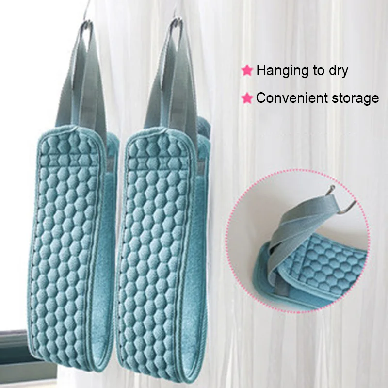 Горячее банное полотенце с отшелушивающим ремнем Двусторонняя длинная полоска