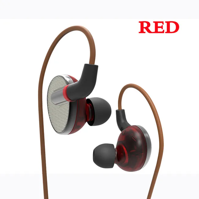 Red SENFER EN900 2BA+ 2DD гибридные наушники контролировать DJ HIFI наушники гарнитура со съемным кабелем DT6 DT8 PT15 PT25 IE80 - Цвет: Red