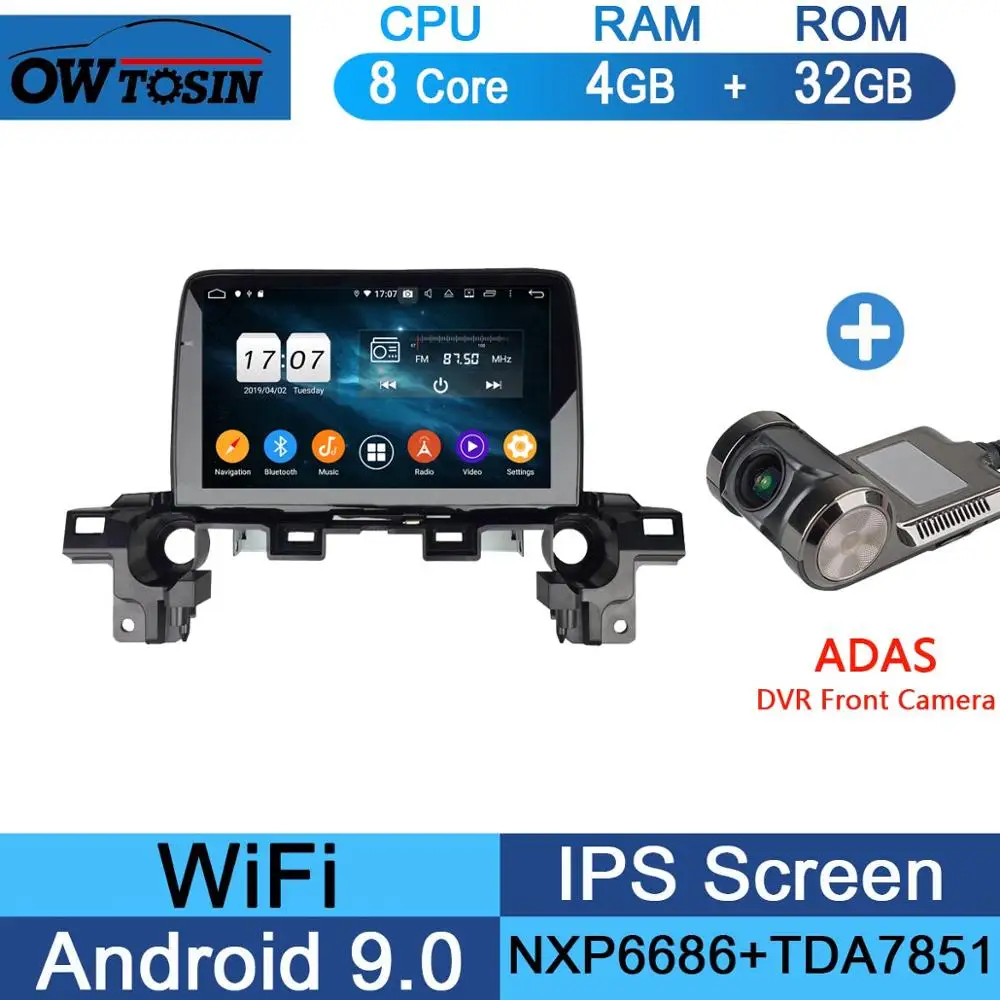 32G Adas Camera " ips Android 9,0 8 ядерный 4G+ 64G Автомобильный мультимедийный плеер для Mazda CX-5 CX5 CX 5 Parrot BT gps навигация радио - Цвет: 32G Adas Camera