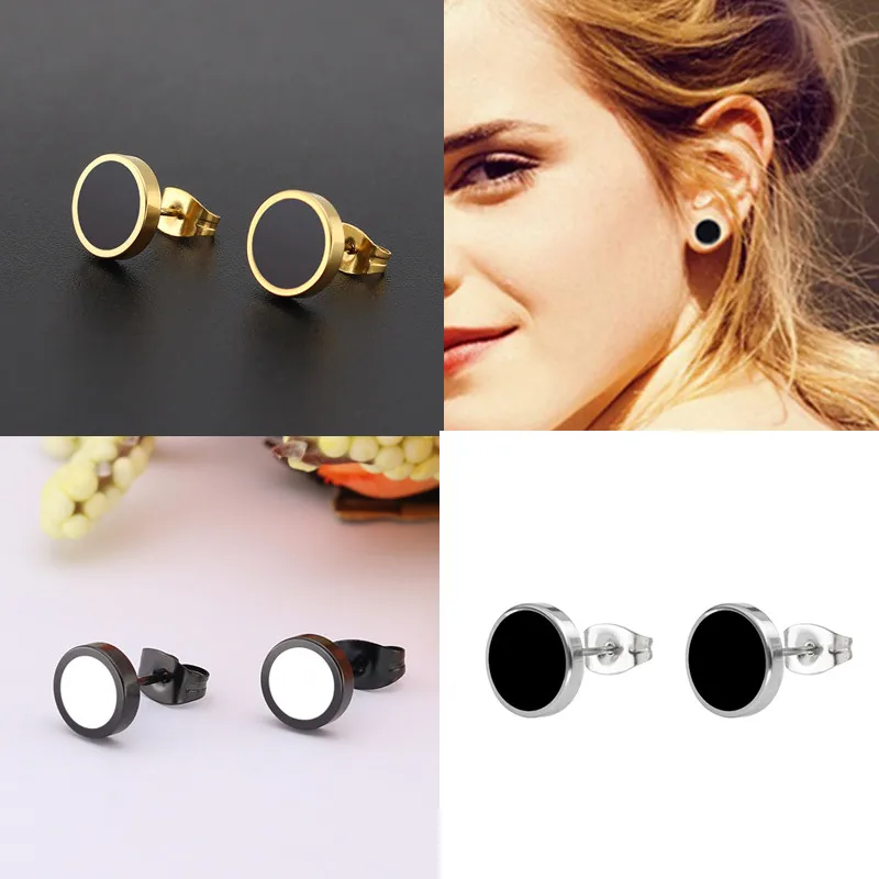 Серьги гвоздики из титановой стали 316L 12 стилей|drop stud earrings|stud earringsstud earrings round |