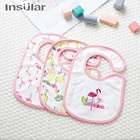 Слюнявчики для младенцев, хлопковые, 3 шт.комплект