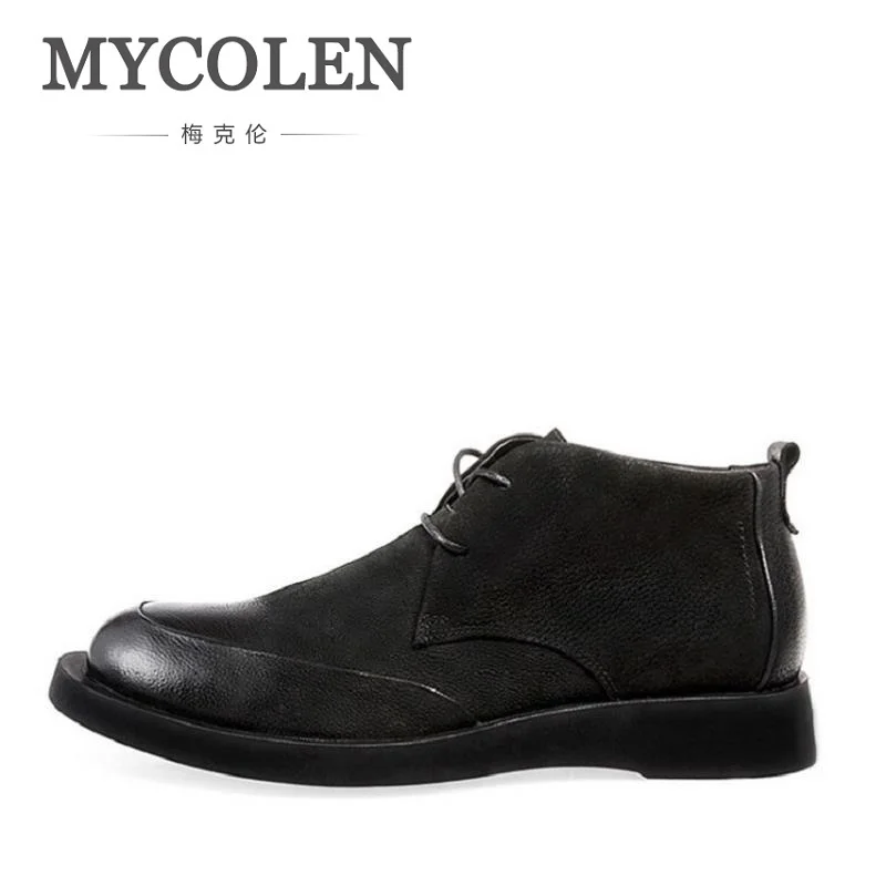 MYCOLEN/2018 Мужская обувь в британском стиле зимние мужские ботинки для отдыха