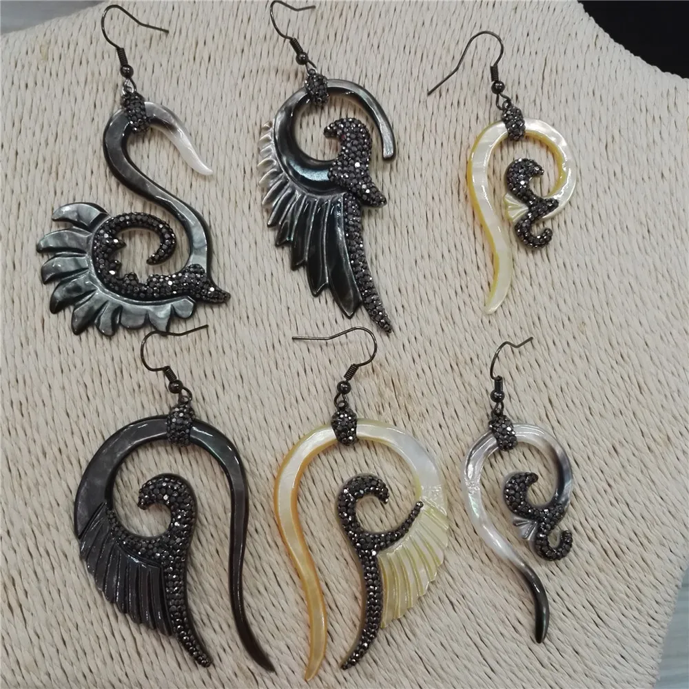 Женские серьги подвески в виде птиц черные белые желтые|dangling earrings for women|dangle