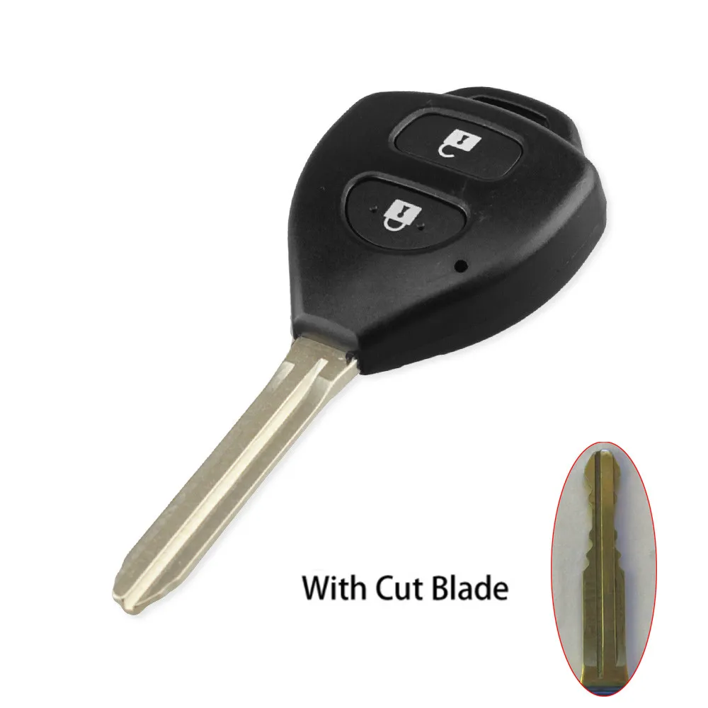 Model 1 KEYYOU резаным лезвие 2/3/4 BT чехол для дистанционного ключа от машины в виде ракушки для Toyota Yaris Prado Tarago Camry Corolla RAV4 REIZ Crown 2007-2012 - Количество кнопок: Model 1