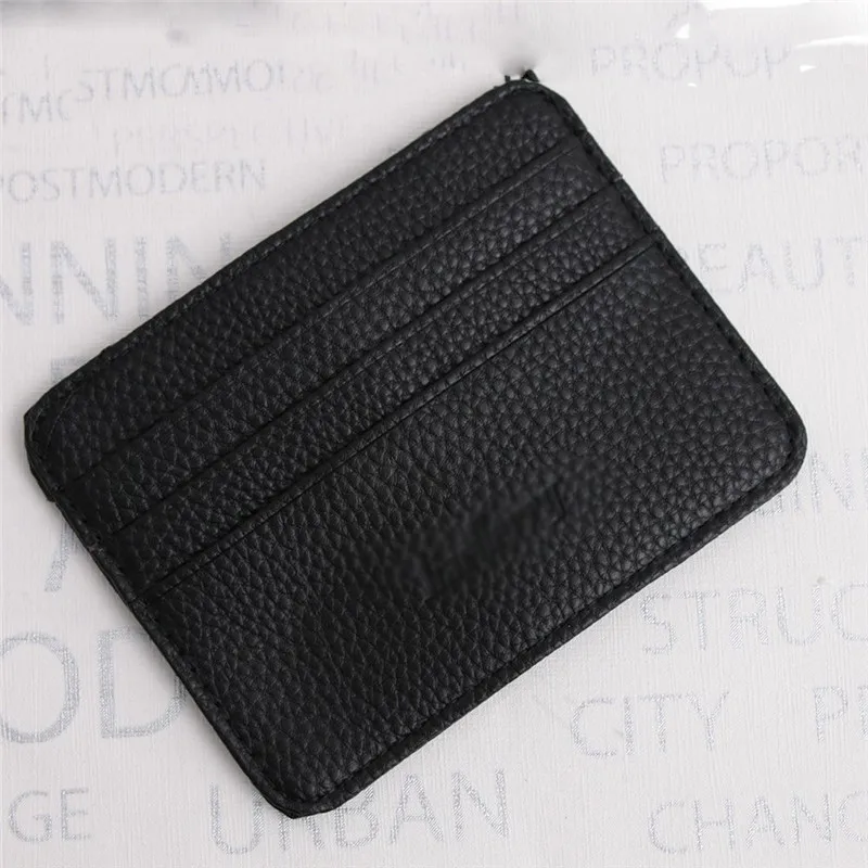 1 шт. винтажный тонкий мини-кошелек из искусственной кожи держатель для кредитных