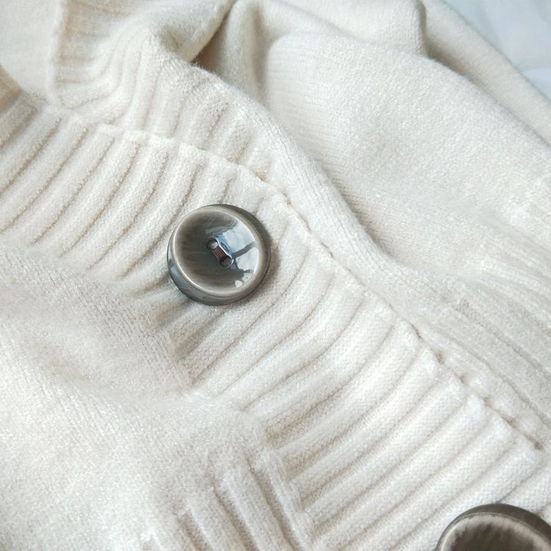 Женский вязаный свитер GOPLUS пальто с v-образным вырезом осенне-зимний Кардиган