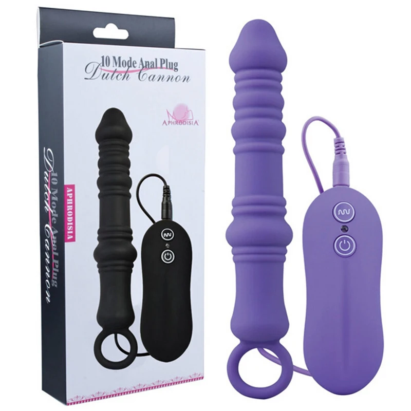 Silicone Butt Plug Anal Beads Vibrations Anus G Spot Massager Dildo Vibrator Sex Toy for Men Women Adult Toys O4 | Красота и здоровье