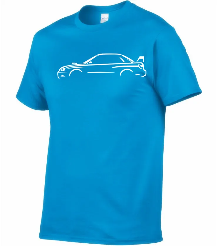 Премиум AUTOTEES CAR Футболка-для IMPREZA BLOBEYE WRX STI энтузиастов | Мужская одежда