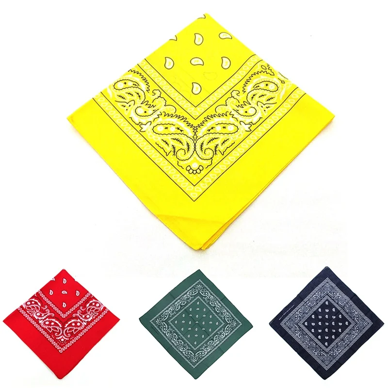 

Breathable Cycling Bandana Multi Function Scarf Large Vintage Style Printed Seamless Cotton Headband Wrap Kerchief for women men