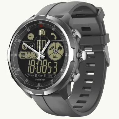 Zeblaze Vibe 4 Hybrid 50 м водонепроницаемый 1,24 дюймовый манипулятор все виды умные часы - Цвет: Jorg Gray