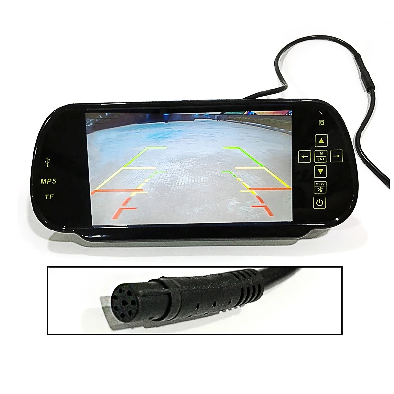 Оригинальный Авто зеркалом заднего вида для android IOS Bluetooth MP5 Стекло 7 дюймовый