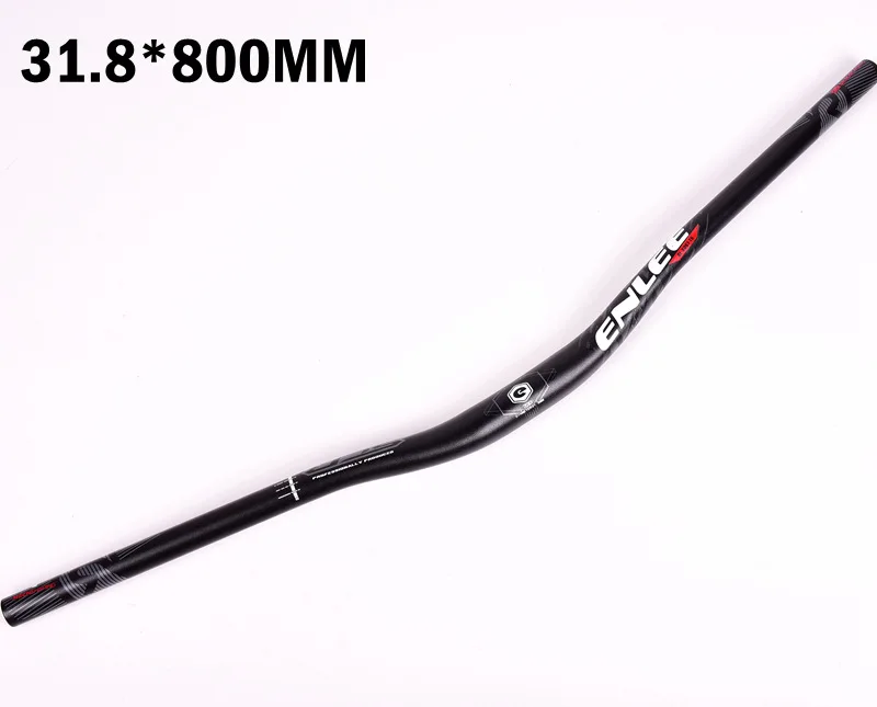 800mm Black XC AM FR DH MTB велосипедный стоячий руль 740 мм 800 мм 31,8 мм алюминиевый сплав Руль Ласточка-образный Бар 9 градусов назад развертки части - Цвет: 800mm Black