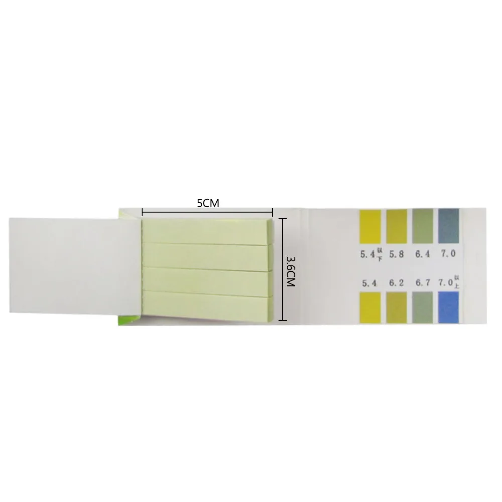 80 Pieces PH 5.4-7.0 Test Papers Strips Indicator Paper Lab Supplies Litmus Testing Kit For Plant Water Food | Инструменты