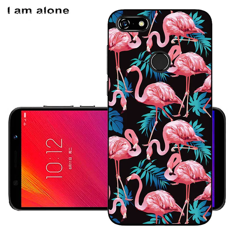 Чехлы для телефонов I am alone для lenovo A5, 5,45 дюймов, модные чехлы из мягкого ТПУ для мобильных телефонов, милые цветные цветочные чехлы для мобильных телефонов - Цвет: BlackTPU KK12