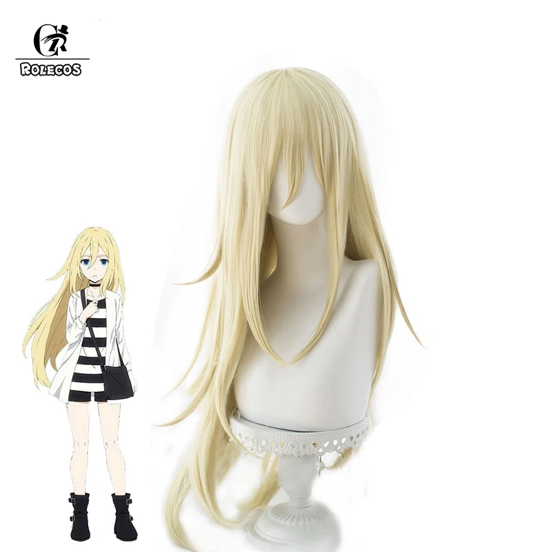 As the picture ROLECOS Angels of Death Rachel Косплей волосы Rachel Gardner Косплей головные Уборы Костюм Satsuriku no Tenshi 80 см женские волосы - Цвет: As the picture