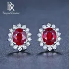 Begua Ringen 2019 Роскошные Романтические свадебные Брендовые женские серьги-клипс серебро 925 ювелирные украшения вечерние Ги для помолвки