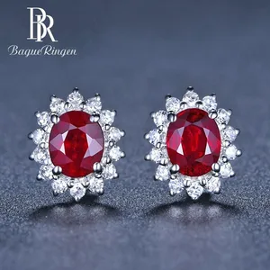 Begua Ringen 2019 Роскошные Романтические свадебные Брендовые женские серьги-клипс серебро 925 ювелирные украшения вечерние Ги для помолвки