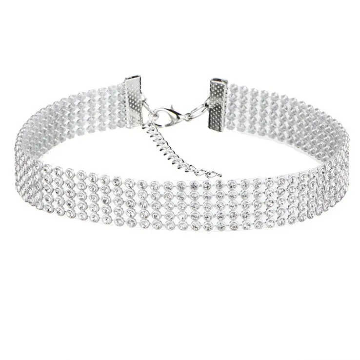 White Diamond 16mm Starbeauty AB CZ колье ожерелье 1/1. 6/2. 5/3. 8 см ширина винтажный выразительный бисер Макси ювелирные изделия аниме ожерелье ювелирные изделия - Окраска металла: White Diamond 16mm