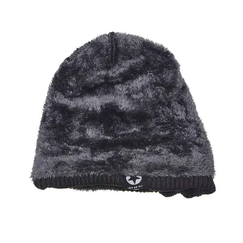 MAXMESSY Unisex Warmth Winter Hats Men Thicken Plus velvet Knitted Beanie Cap Soft Female Warm Cotton Hat ski Bonnet Caps N222 | Аксессуары