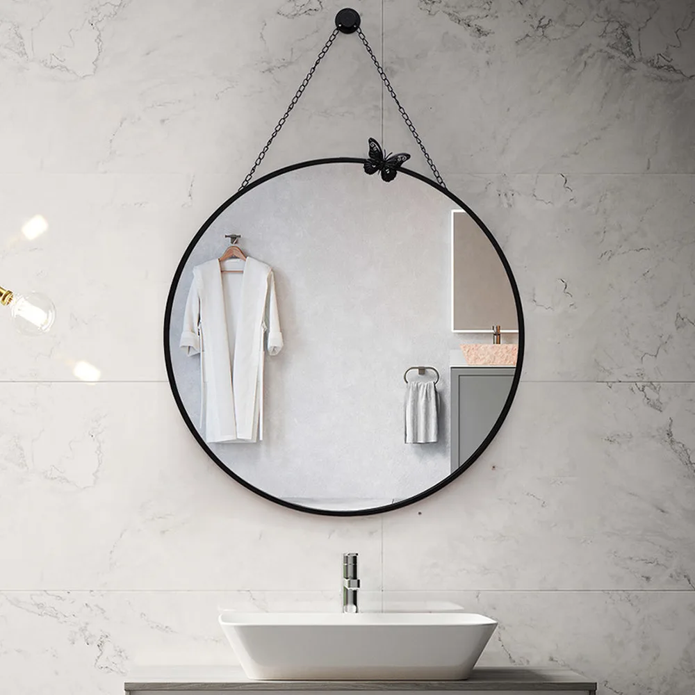 Нордическое зеркало для ванной комнаты настенное макияжа туалетное