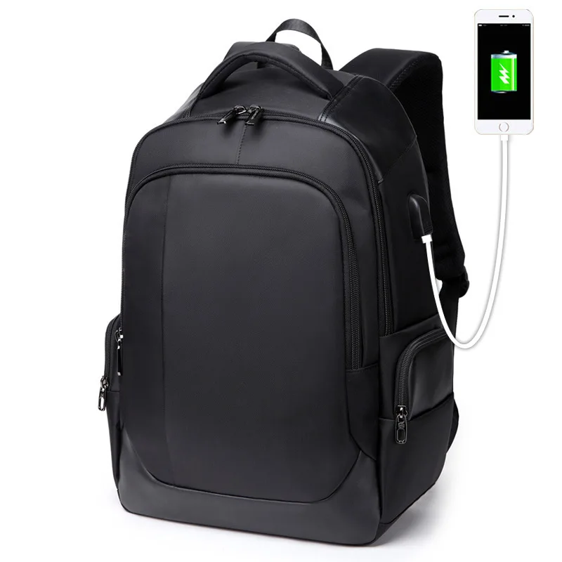 Рюкзак для ноутбука с защитой от кражи USB внешней зарядкой Нейлоновый 15 6 дюймовый