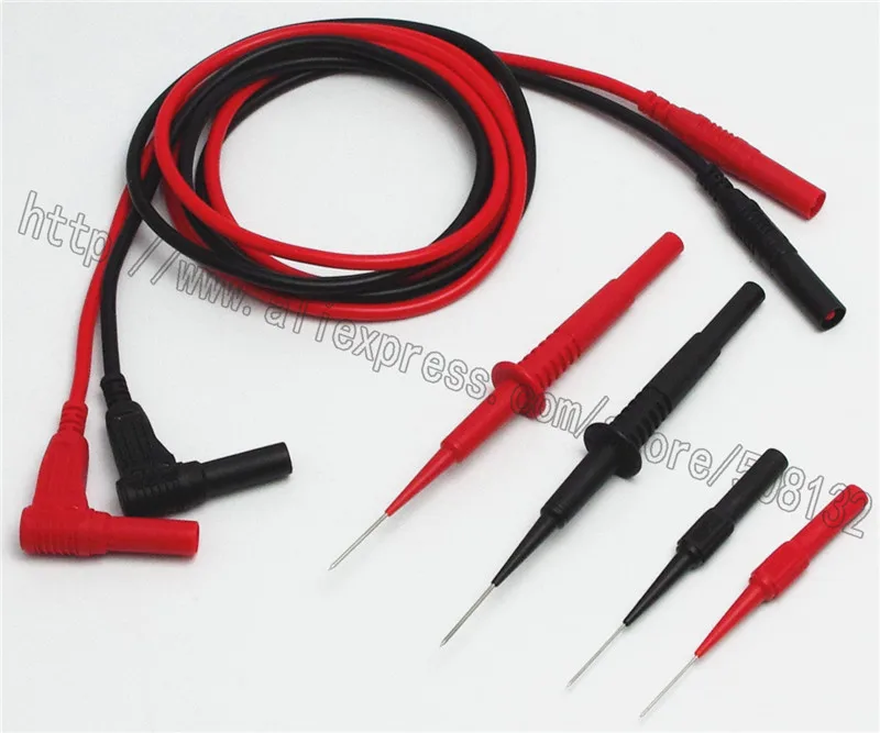 Силиконовые изоляционные тестовые щупы 4 мм с банановым штекером + для пирсинга 30