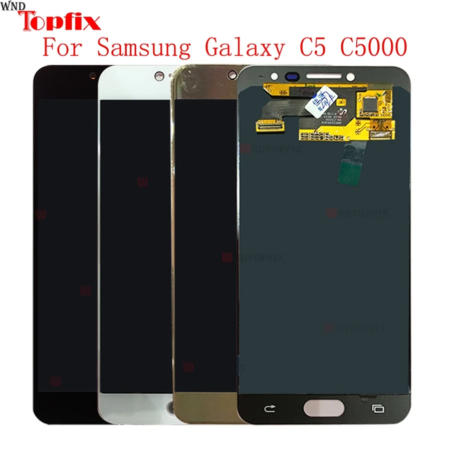 В наличии супер AMOLED для SAMSUNG C5 C5000 ЖК-дисплей кодирующий преобразователь