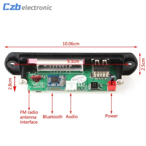 Умная электроника USB TF радио Bluetooth MP3 WMA декодер доска 12 V беспроводной аудиомодуль