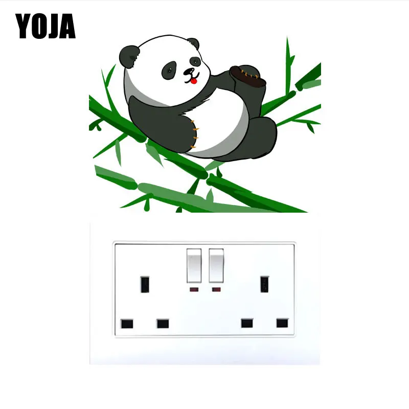 YOJA The Lazy Panda раскладывается на бамбук ПВХ гостиная домашний декор наклейка стену