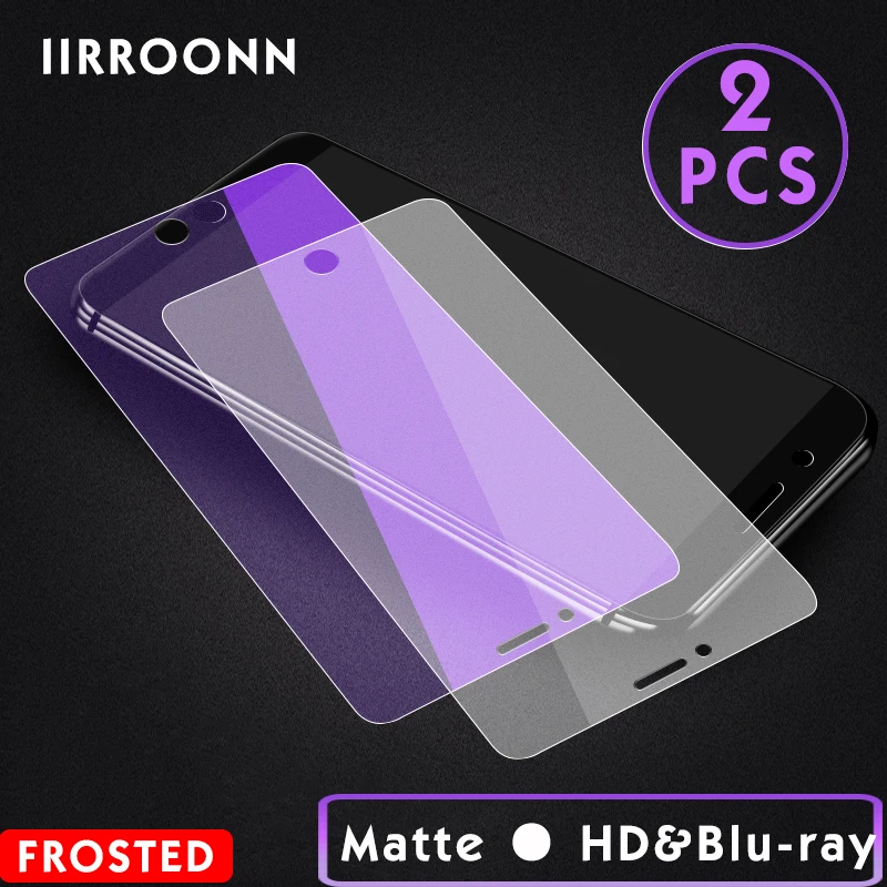 2 шт./лот матовое закаленное стекло для iPhone 6 S Plus протектор экрана для iphone 6plus 6splus IIRROONN матовая защитная пленка