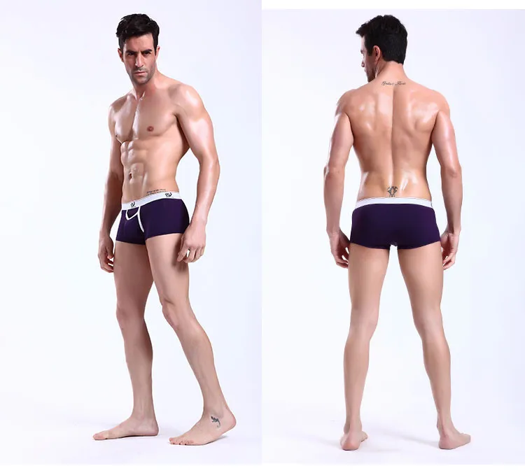 WJ Мужское нижнее белье боксер самакуэка Homme Masculina скольжения Homme сексуальное мужское нижнее белье Calzoncillos спандекс мужские шорты-боксеры брендовая одежда