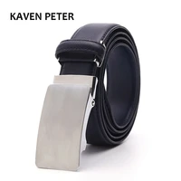 new automatic buckle belts for men designer leather strap male belt waistband dot strap without buckle tooth on strap novelty