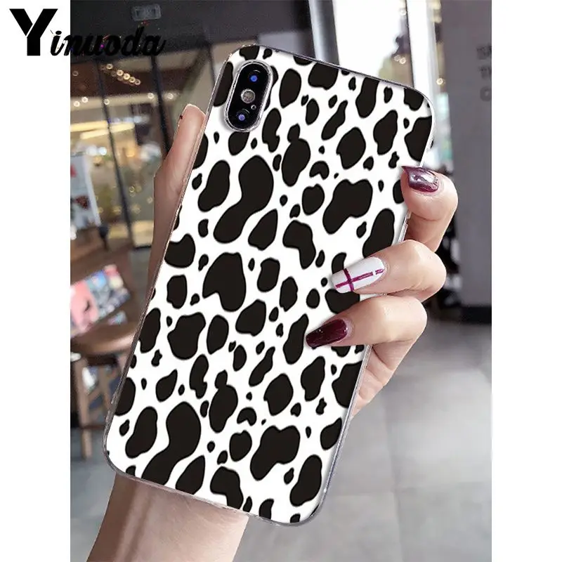 A11 Yinuoda белый черный символ коровы прозрачный ТПУ чехол для телефона чехол для Apple iPhone 8 7 6 6S Plus X XS MAX 5 5S SE XR мобильные телефоны - Цвет: A11