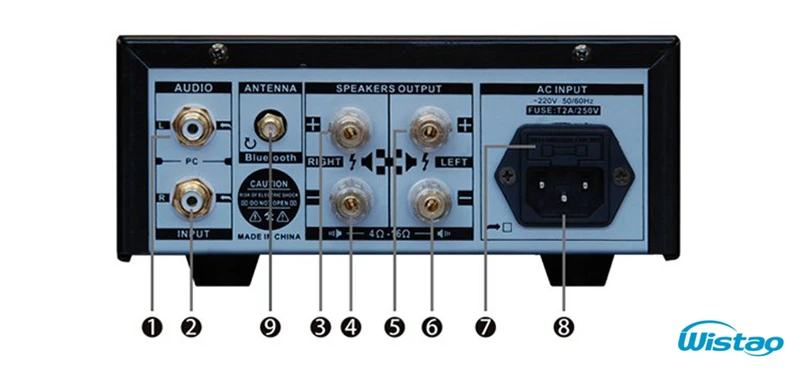IWISTAO HIFI Bluetooth X100W усилитель мощности аудио NE5532 предусилитель 2SA1941/2SC5198 сценический Bluetooth 4,0 транзисторный усилитель APT-X