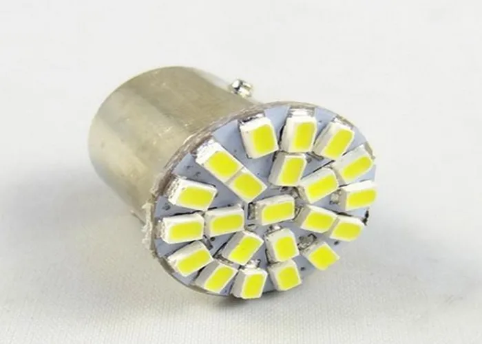 Hippcron светодиодный лампы 1156 BA15S 22SMD P21W Автомобильный светодиодный светильник автомобильные задние стоп Сигналы поворота светильник, сигнализирующий фонарь 12V