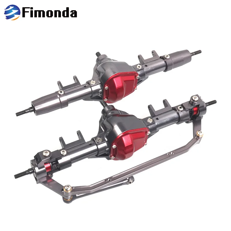 Передняя и задняя ось Fimonda RC прямая из сплава для радиоуправляемого гусеничного