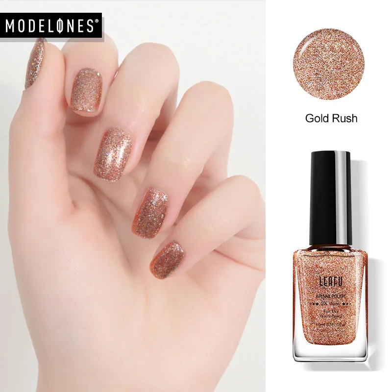 Gold Rush Modelones лак для ногтей 3-в-одном 15 мл нейл-арта Лаки лак био-Гели Soak Off длительный Лаки быстрое лечение лак для ногтей маникюр Наборы - Цвет: Gold Rush
