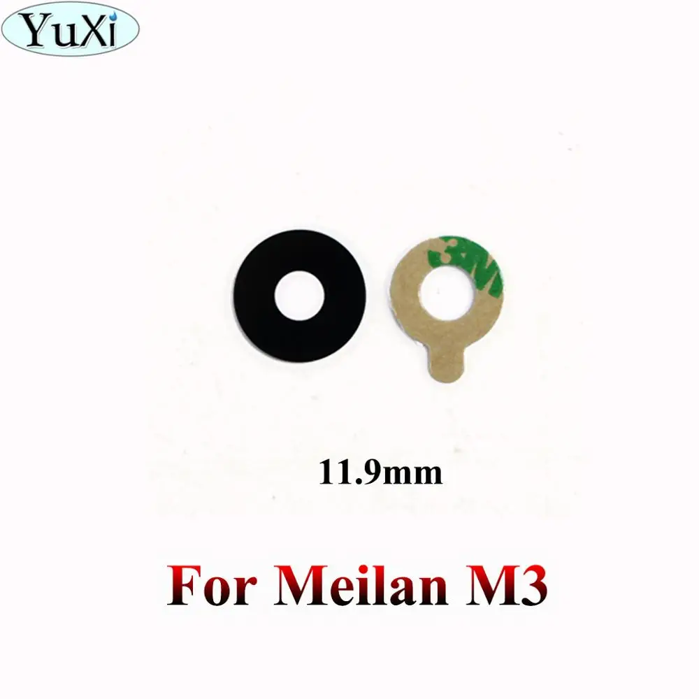 Задняя крышка камеры YuXi стеклянная объектива + клейкая лента для Meizu Meilan M1 M2 M3 M5 M6
