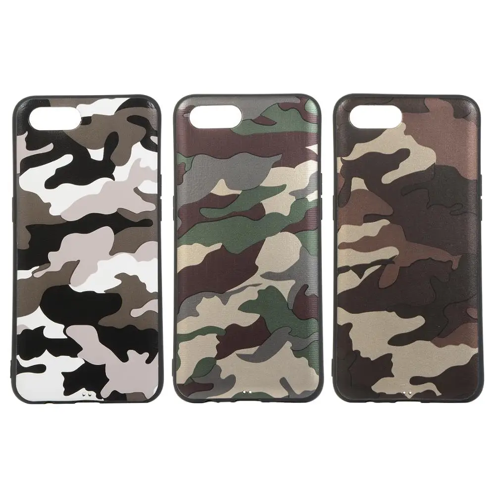Camouflage Pattern Phone Case For Oppo Realme C2 Coque Green Soft TPU Silicone Back Cover Army Camo Etui Bag |