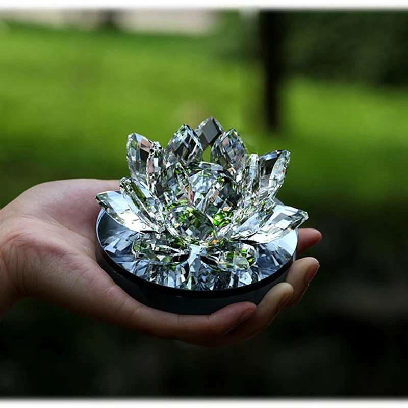 Свадебные сувениры красочный Цветущий хрустальный Лотос пустой флакон для духов