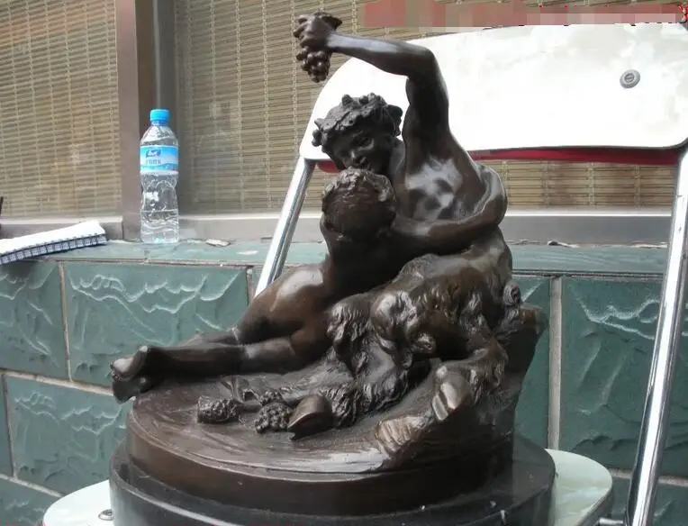 WBY Греческий миф половина человека чудовища Обнаженная Девушка Бронзовая статуя