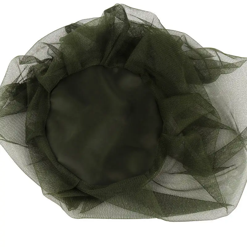 2pcs Anti-mosquito Mosquito Net Cap Insect-proof Fishing Outdoor Hiking Camping Travel Dark Green Gauze Neutral Garden | Дом и сад