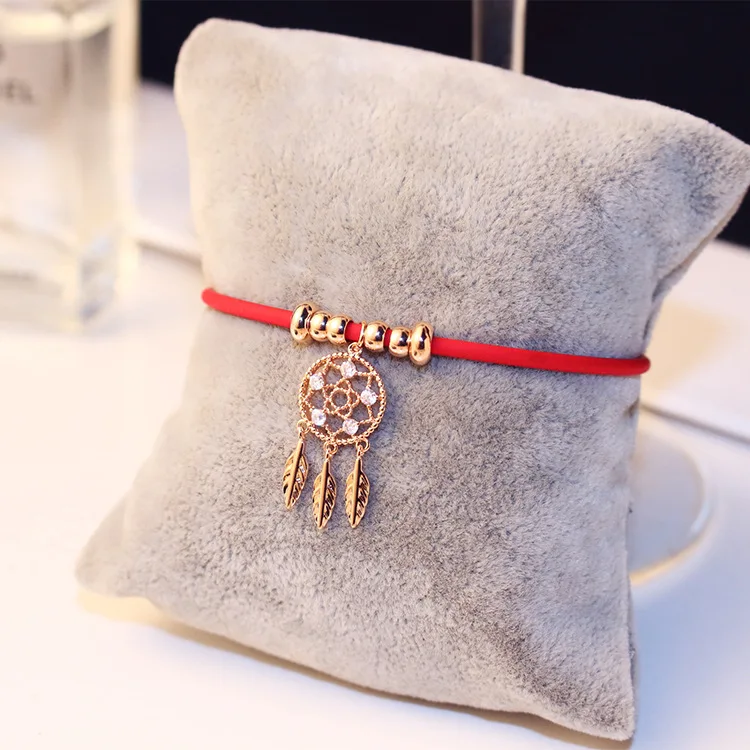 

Leaf Feather Multilayer Bracelet Round Bracelet For Women Children Red Thread Line Rope Trendy Bracelet Adjustable Handmade